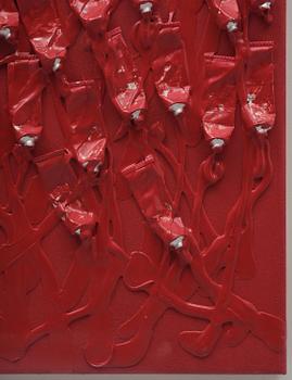 Arman (Armand Pierre Fernandez), "Monochrome accumulation no 5007".