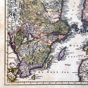 Johann David Köhler, map "Regnum Sueciae cum Ducatus Finniae, Lapponia, Livonia, Nordlandia, Ingria...