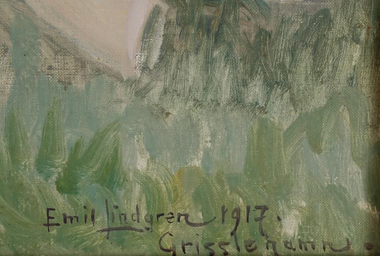 EMIL LINDGREN, olja på duk, sign o dat 17.