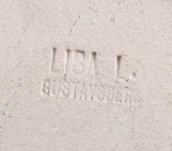 VÄGGPLAKETTER, 4 st, keramik, Lisa Larson Gustavsberg.