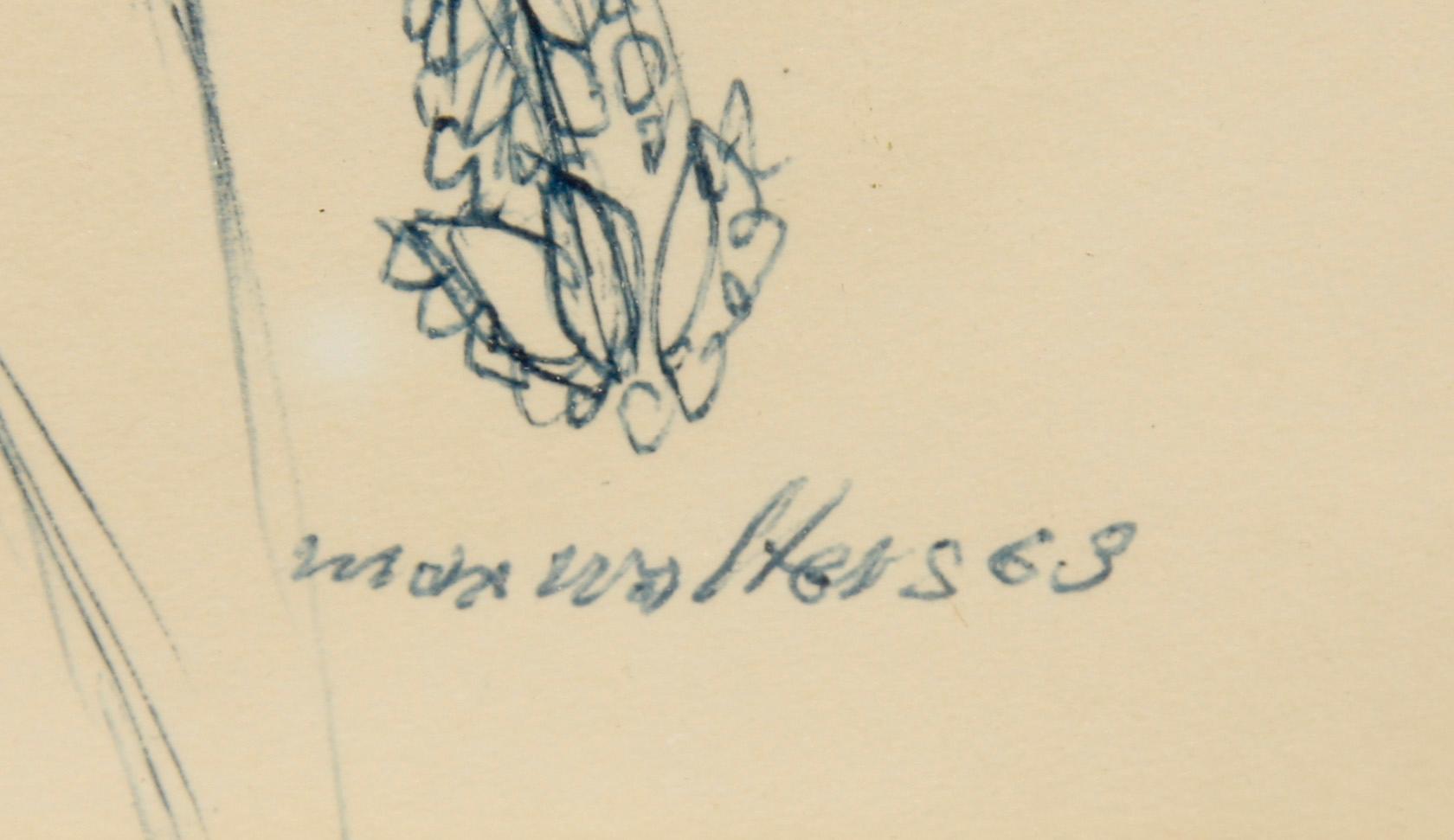 MAX WALTER SVANBERG, teckningar, 6 st, sign o dat 53-65.