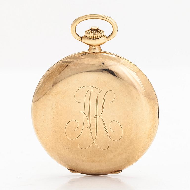 IWC, pocket watch, hunter, 51.5 mm.
