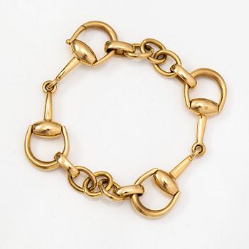 Gucci, armband "Horsebit", 18K guld. Märkts Gucci Made in Italy.