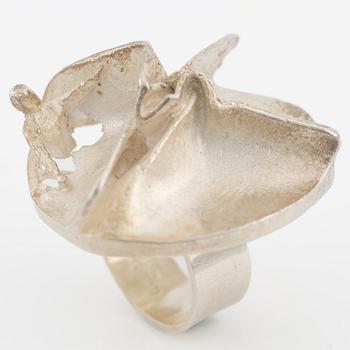 Björn Weckström, ring, silver, "Jaaras dream". Lapponia 1969.