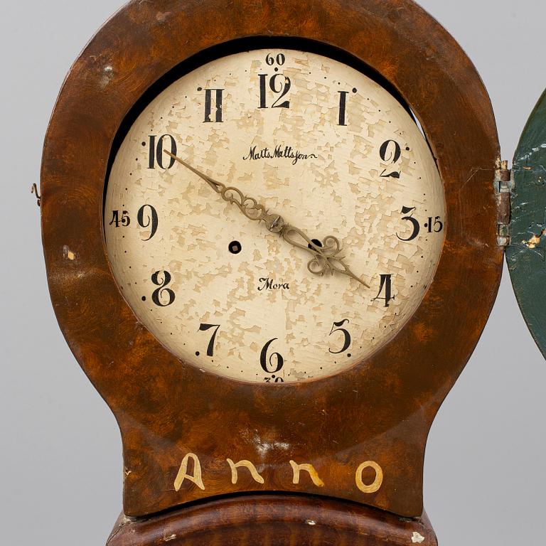 A Swedish longcase clock, early 19th century.