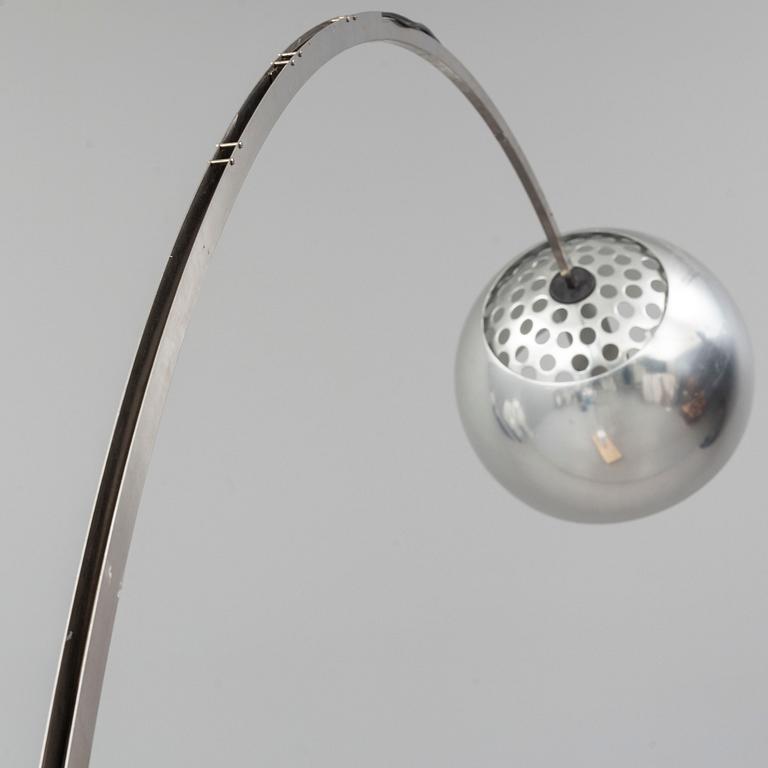 ACHILLE AND PIER CASTIGLIONI, floor lamp "Arco", Flos, Italy, designed 1962.