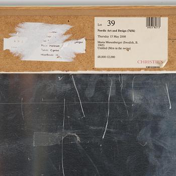 Maria Miesenberger, "Utan titel (Männen i gungan)", 1996.