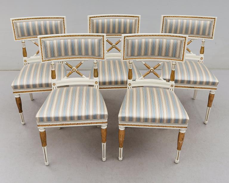 STOLAR, 5 st, sengustaviansk stil, 1900-talets första hälft.