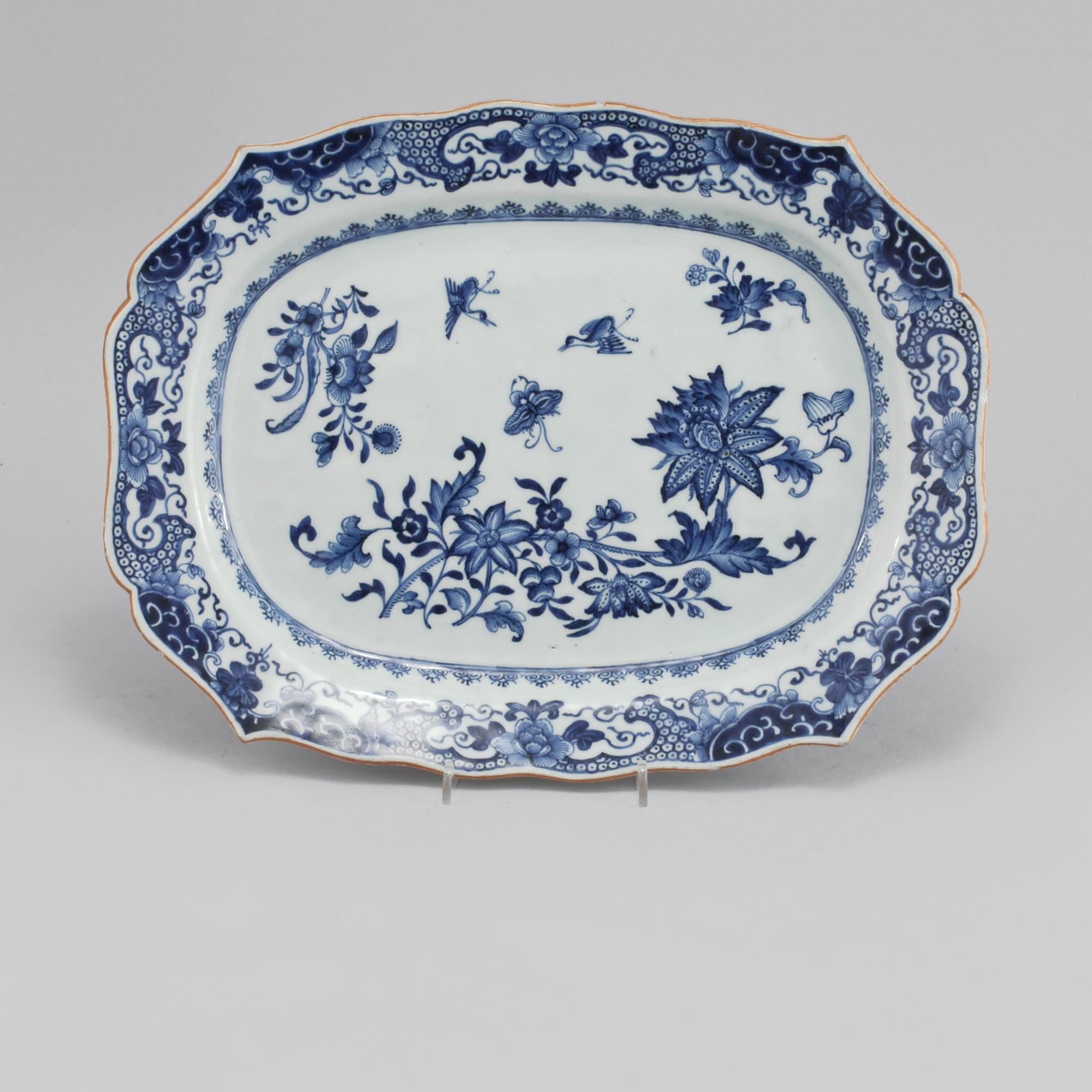 STEKFAT, porslin, Kina, 1700-tal.