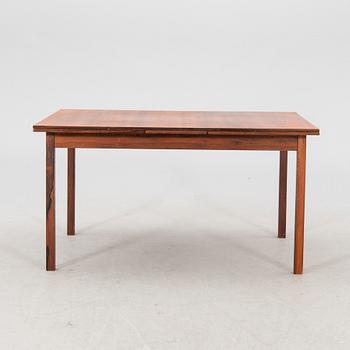 A Nils Jonsson jakaranda dining group 7 pcs Troeds Bra Bohag, Bjärnum, mid-20th century.