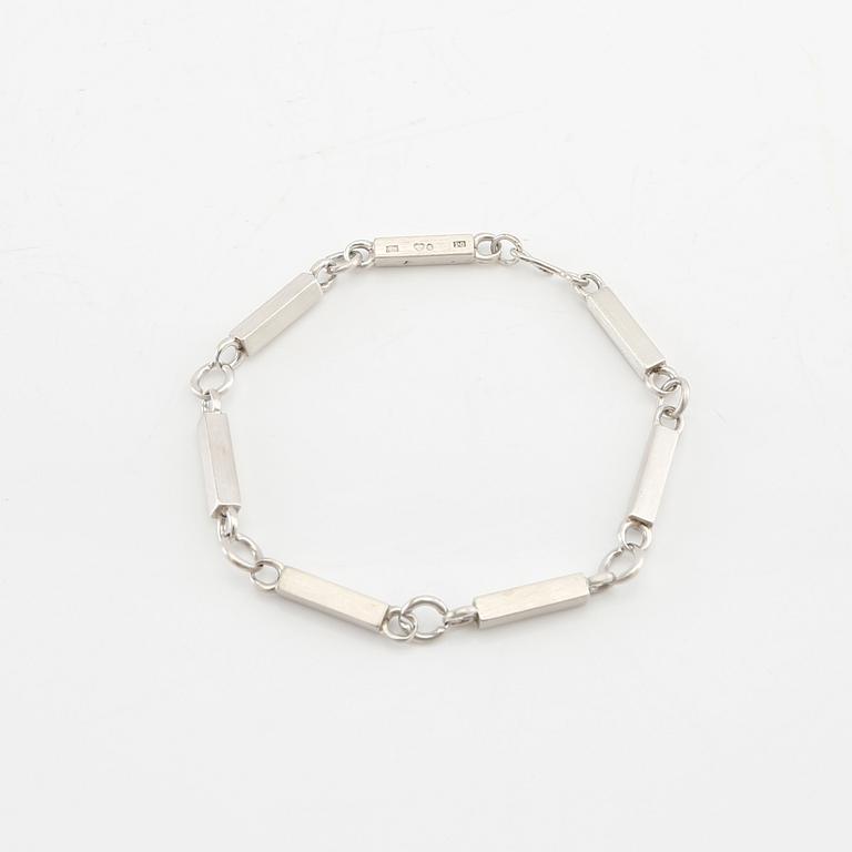 Wiwen Nilsson, silver link bracelet, Lund 1941.