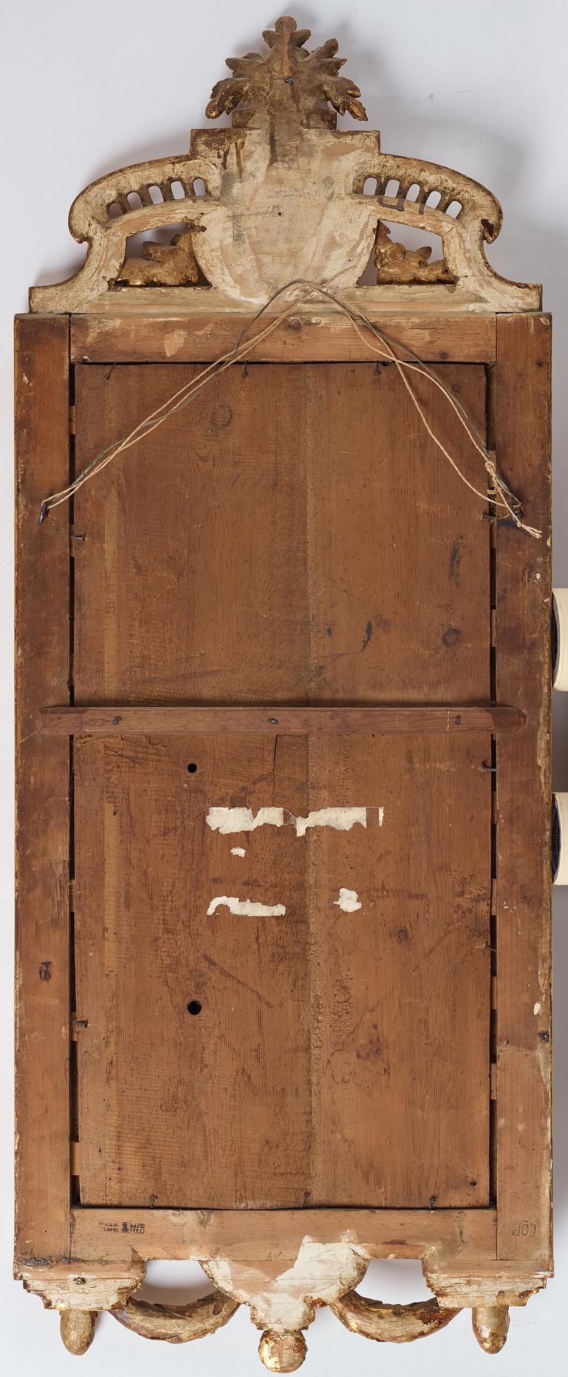 SPEGEL, av Johan Åkerblad (mästare i Stockholm 1758-1799), Gustaviansk.