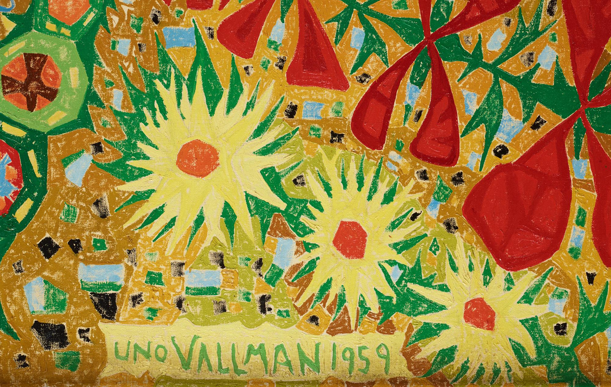 UNO VALLMAN, olja på duk, signerad och daterad 1959.