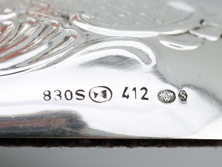 LJUSSTAKAR, 4 st, silver, Norge, 1900-talets mitt.