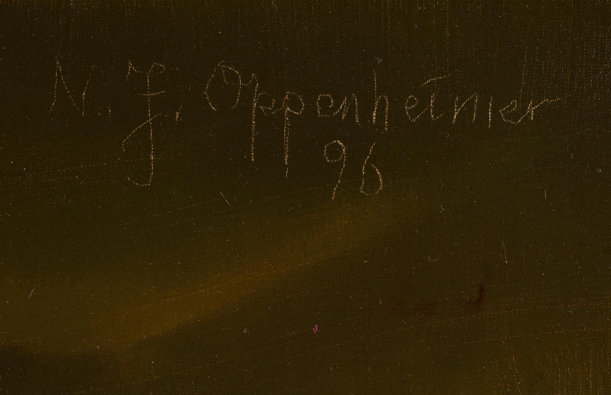 JOHNNY OPPENHEIMER, olja på duk, sign o dat -96.