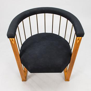 ELIEL SAARINEN, a 'Black Villa' armchair for Adelta Finland 1983.