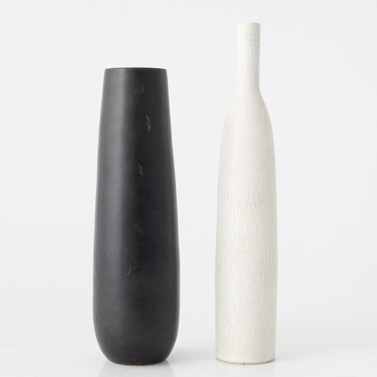 Carl-Harry Stålhane, two stoneware vases, Rörstrand, Sweden 1950-60s.