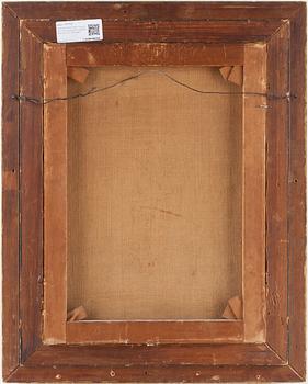 OKÄND KONSTNÄR, olja på duk, monogramsign o otydlig datering, sent 1800-tal.