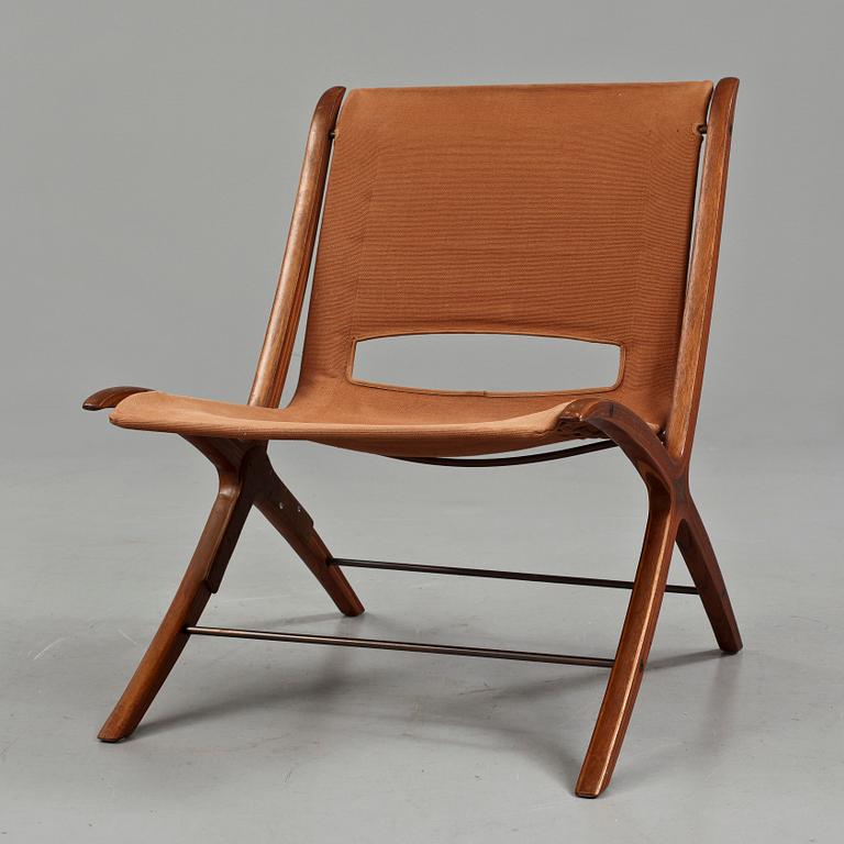 FÅTÖLJ, "The X-Chair", Peter Hvidt, Ola Molgaard-Nielsen, 1950/60-tal.