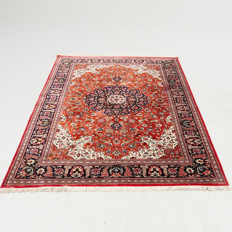 Rug, Ghom, silk, approx. 210 x 130 cm.