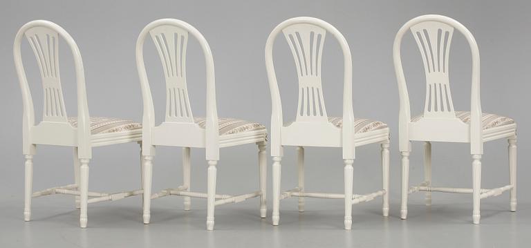 MATGRUPP, 5 delar, gustaviansk stil, 1900-talets andra hälft.