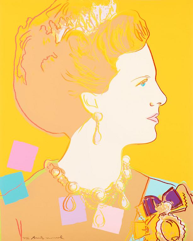 Andy Warhol, "Queen Margrethe II of Denmark".