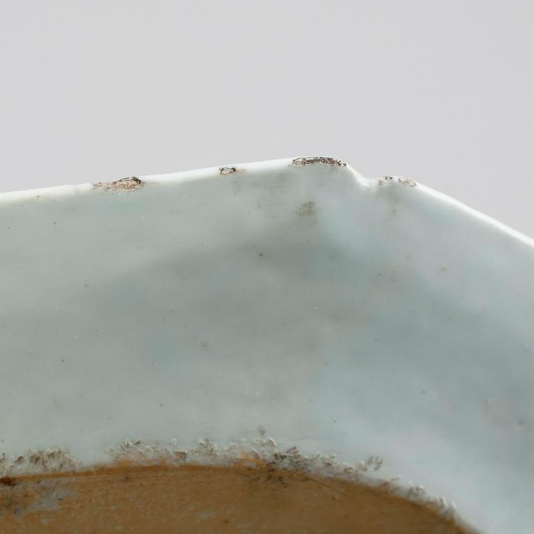 STEKFAT, porslin, Kina, 1700-tal.