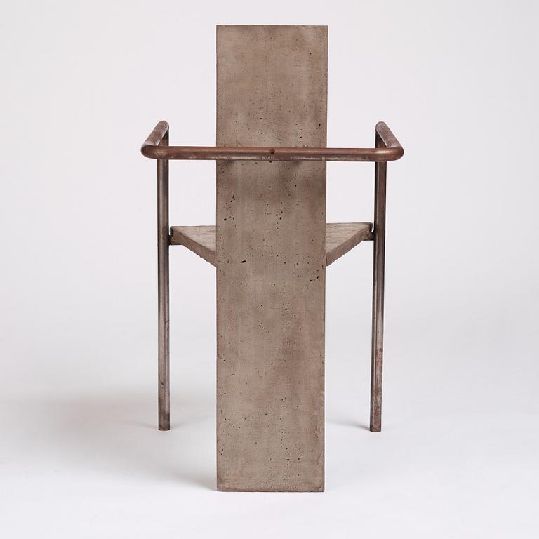 Jonas Bohlin, "Concrete", karmstol, ed. 35/100, Källemo, Värnamo 1981.