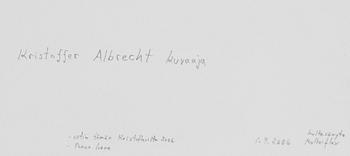 Kristoffer Albrecht, Untitled, 1989.