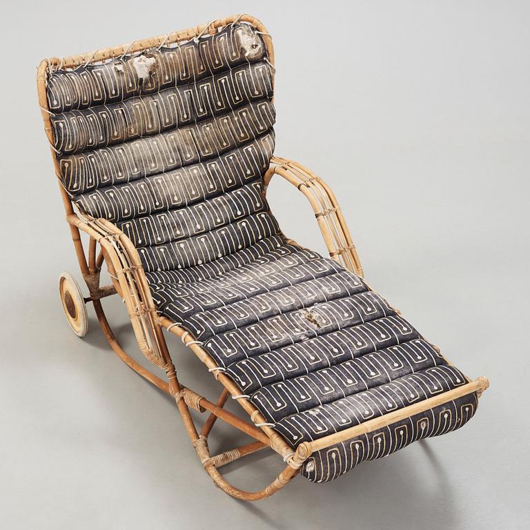 Josef Frank, a rattan lounge chair, Svenskt Tenn, Sweden.