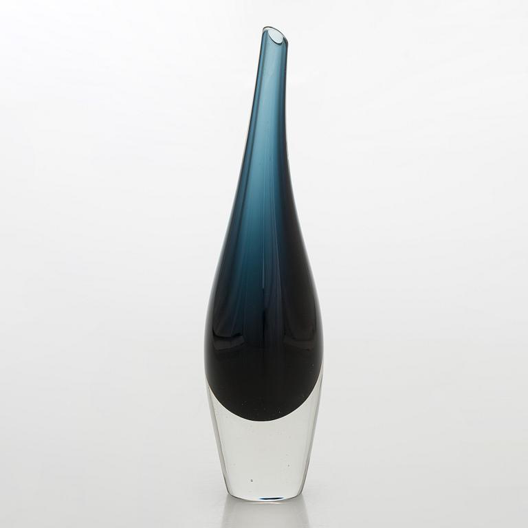 Tapio Wirkkala, A glass vase, signed Tapio Wirkkala Iittala 3299.