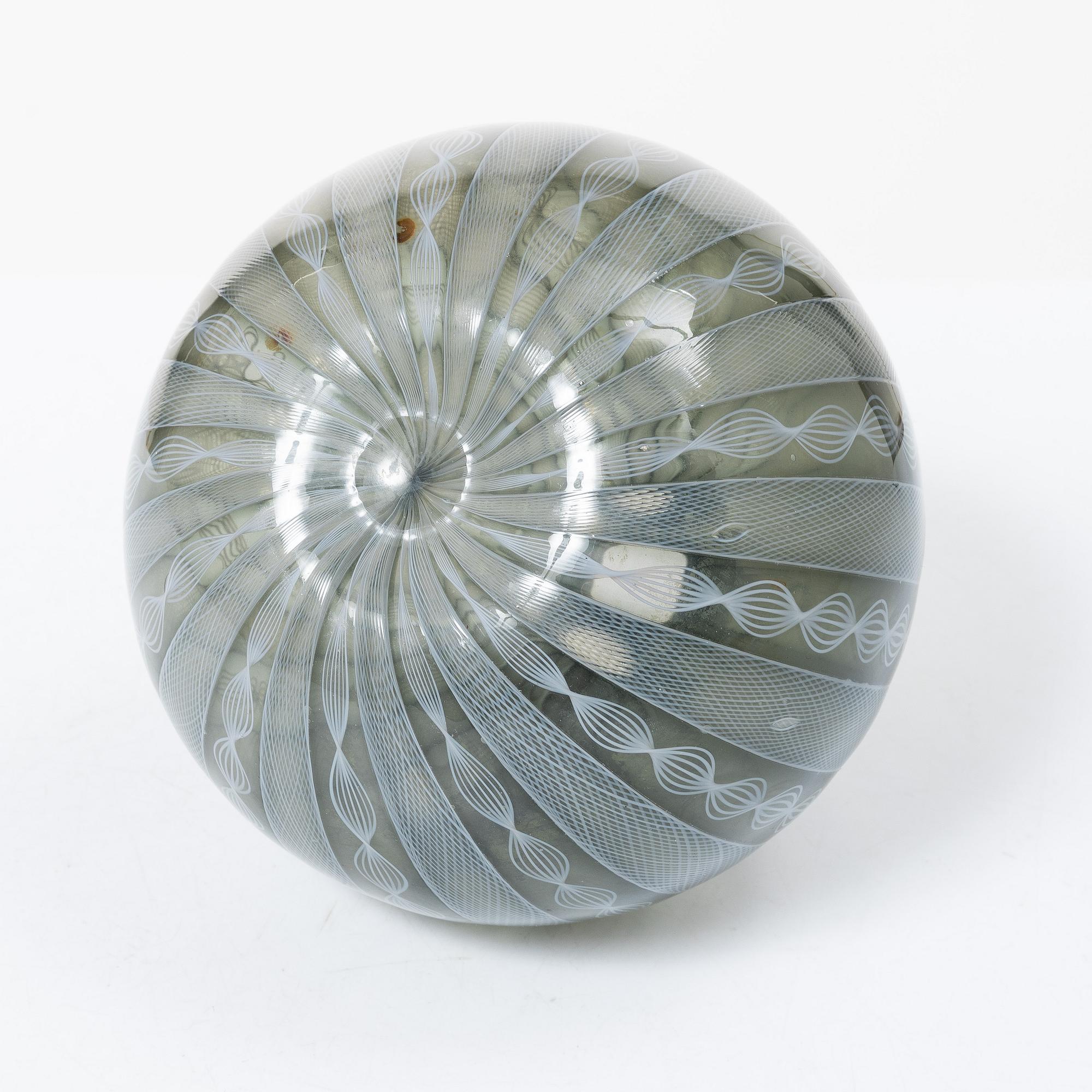 Venini, a glass vase, Murano, Italy.