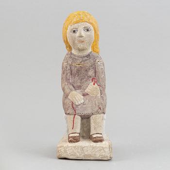 Sven Lundqvist, stone sculpture, signed.