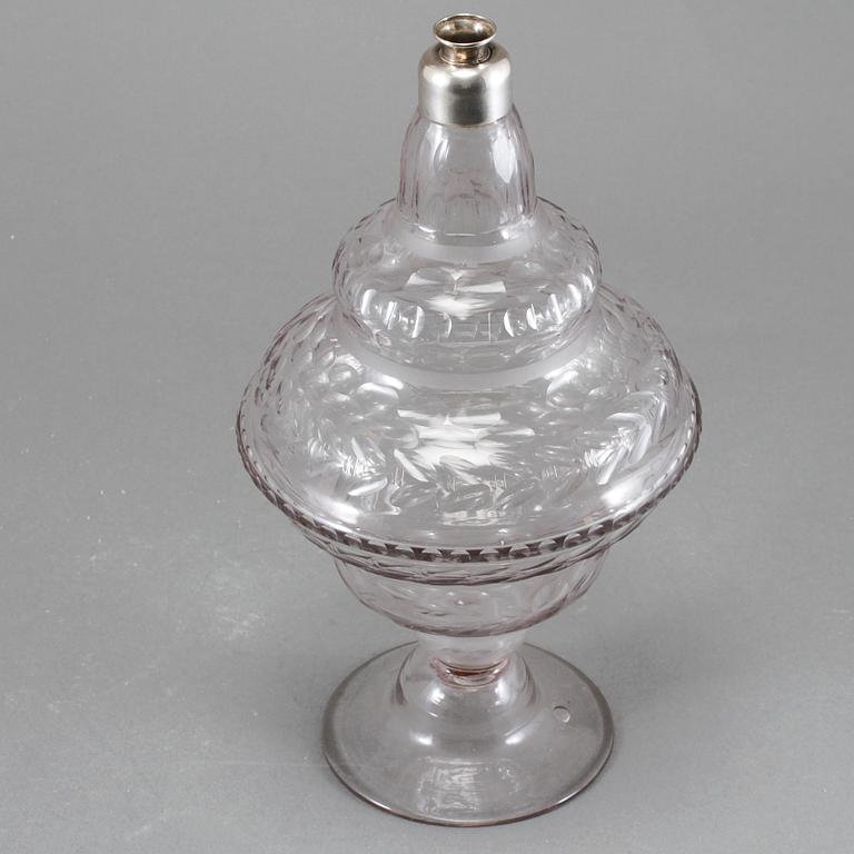 FLASKA, glas, 1700-tal.