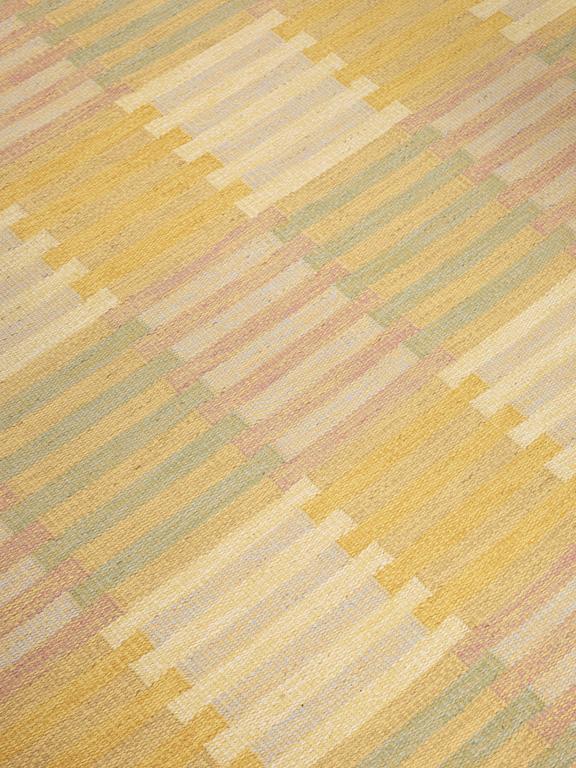 CARPET. "Capella, gul". Flat weave. 301 x 194 cm. Signed CM.