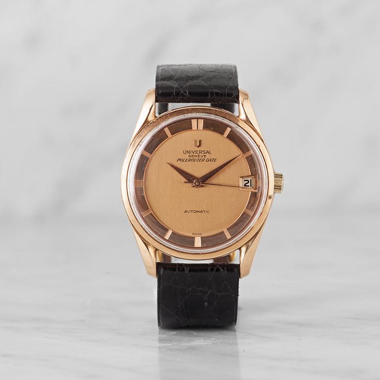 UNVERSAL GENÈVE, Polerouter Date, armbandsur, 34 mm,.