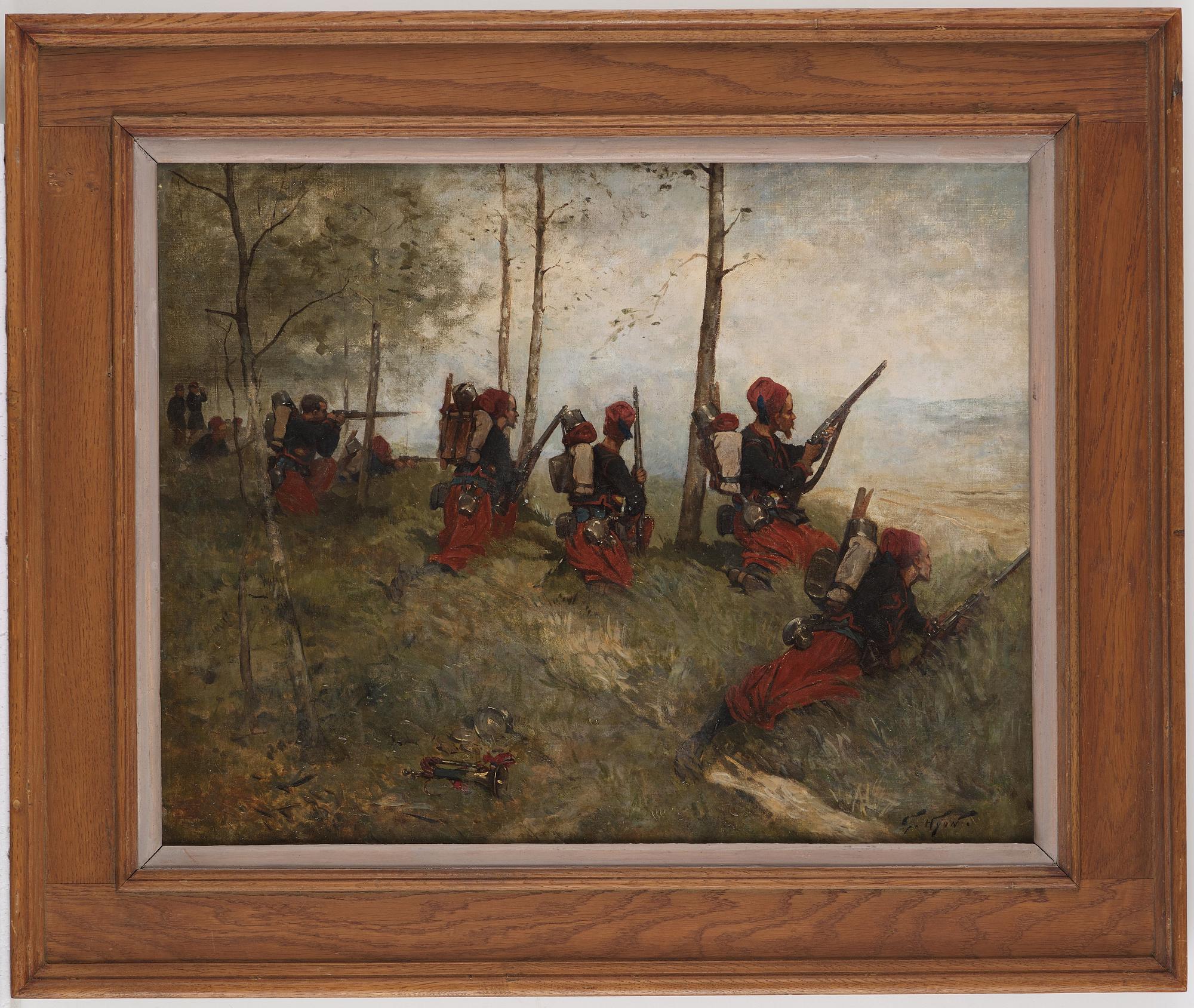 Georges Louis Hyon, Zuaver-krigare i Fransk-Tyska kriget 1870-71.