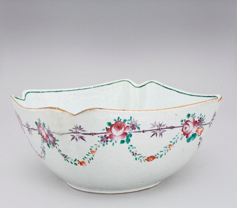 SKÅL, kompaniporslin. Qing dynastin, Qianlong (1736-95).