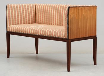 An Eliel Saarinen 8 pieces 'Cranbrook' set of furniture, probably by Adelta, Finland.