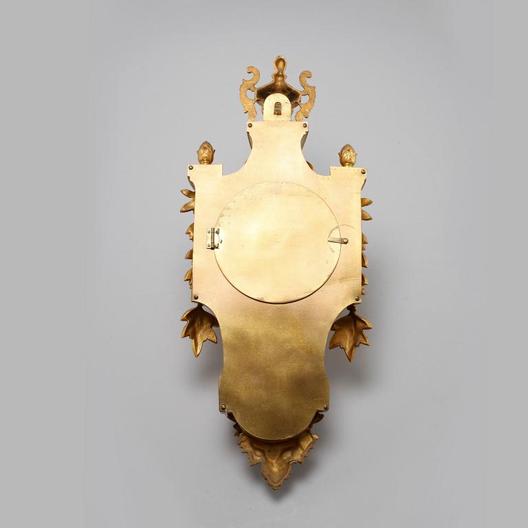 A wall clock in Louis XVI style with clockwork by Japy Frères & Cie, made around year 1900.