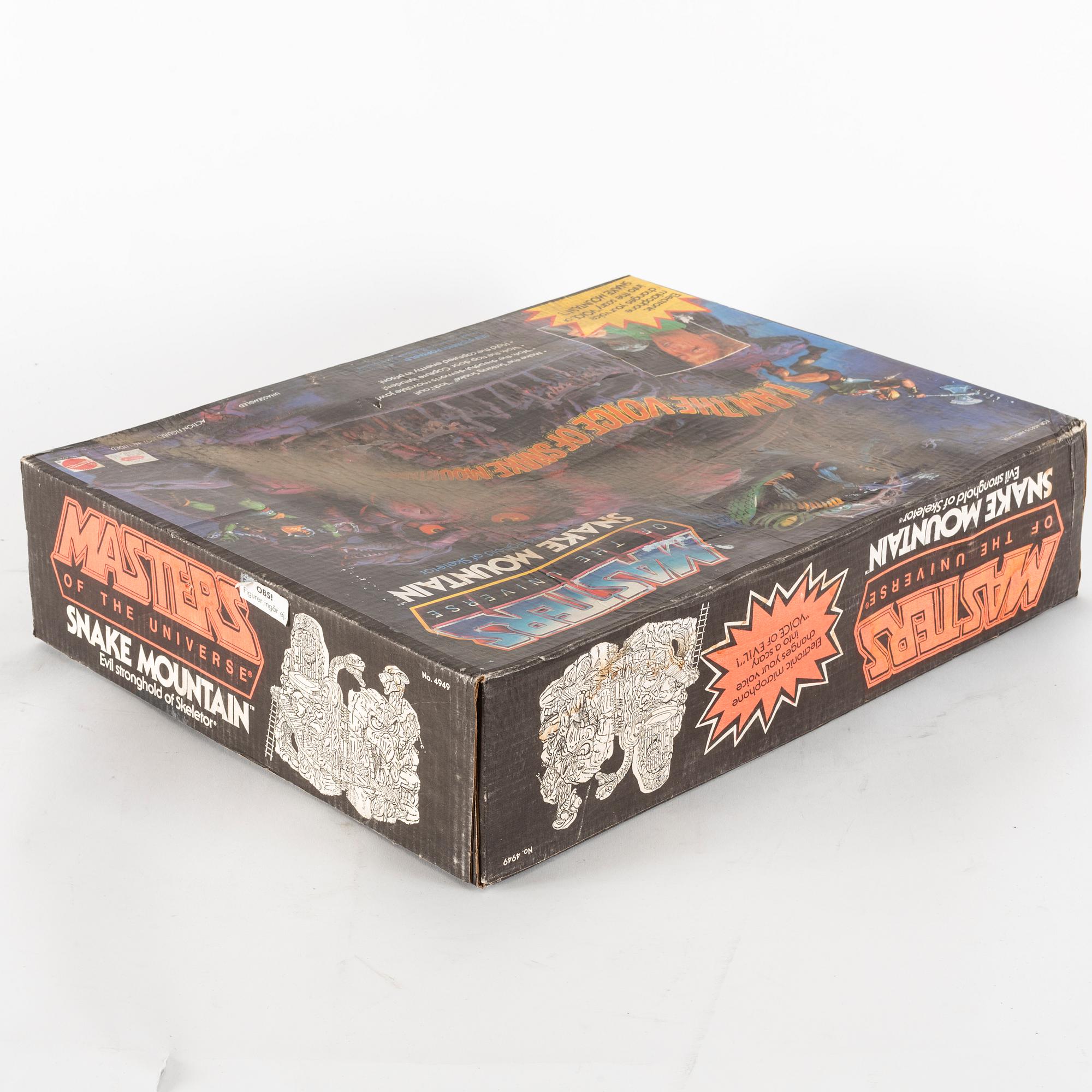 MASTERS OF THE UNIVERSE, Snake Mountain playset i förpackning, Mattel, 1983.