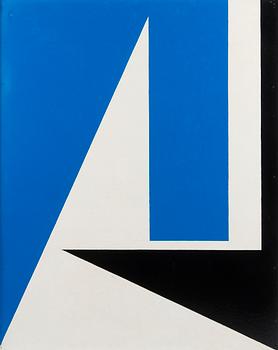 Lars-Gunnar Nordström, Komposition i vitt, svart och blått.