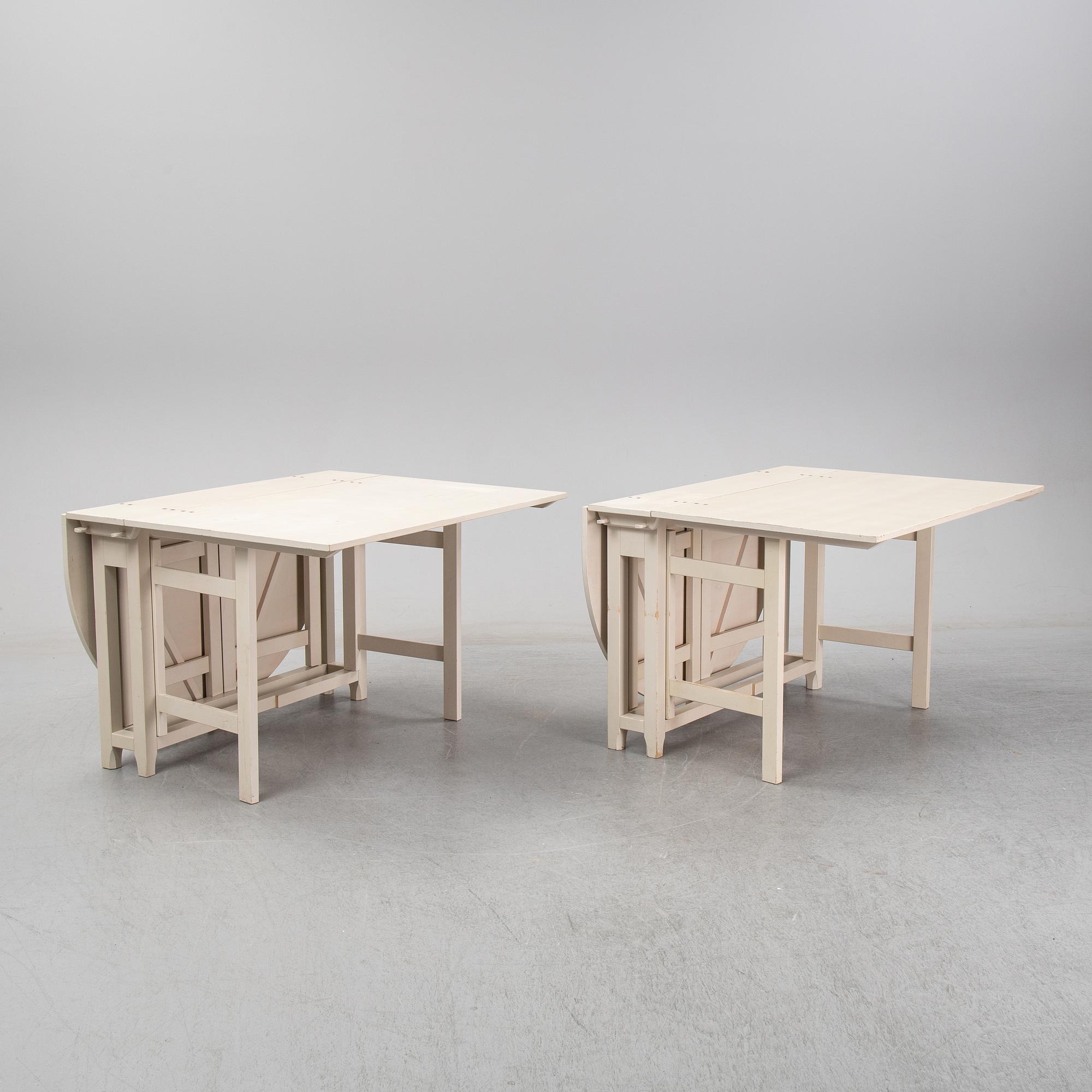 A 1990's pair of gate leg tables from IKEA.