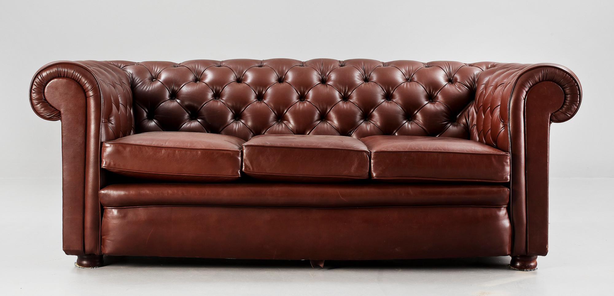 SOFFA, chesterfield, 1900-tal.