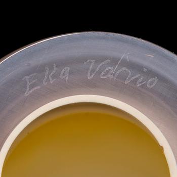 ELLA VARVIO, A glass vase/ sculpture, signed Ella Varvio 2017.