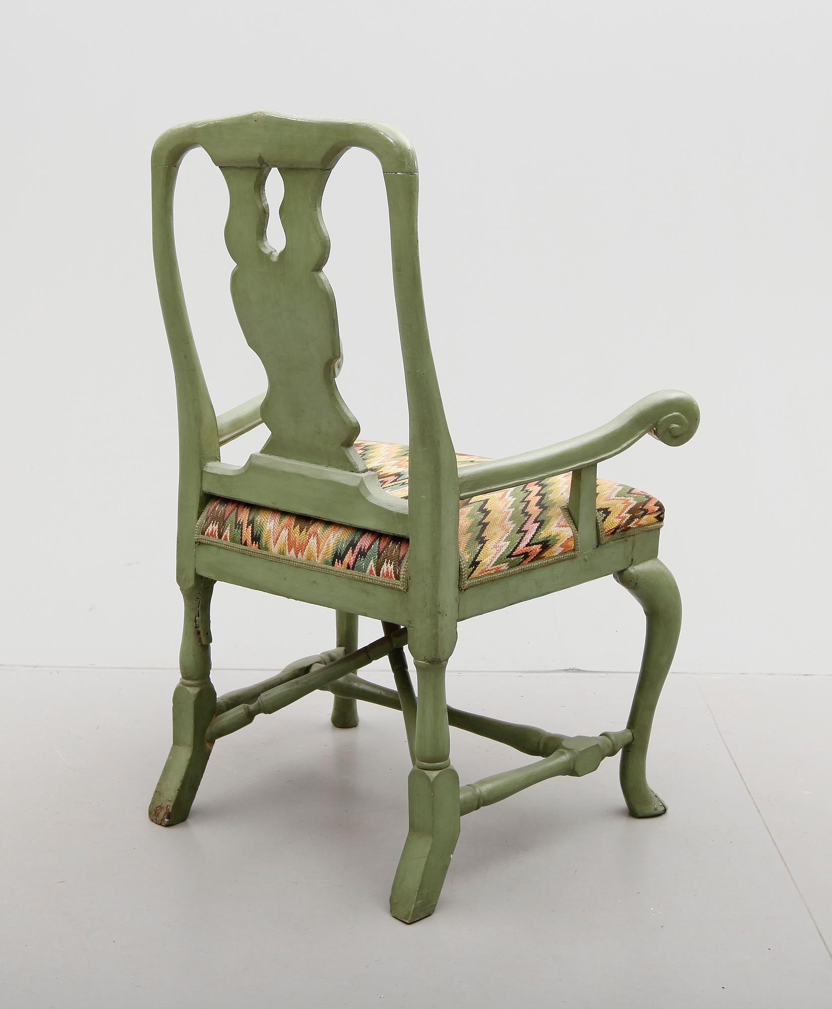 KARMSTOL, barock, 1700-tal.