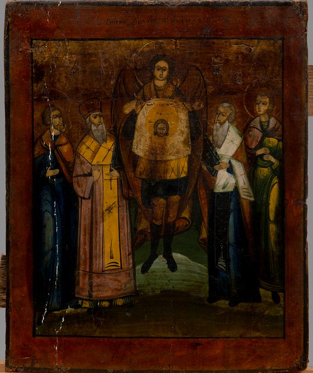 IKON, tempera på pannå, Ryssland (Guslitsa) 1800-talets sista fjärdedel.