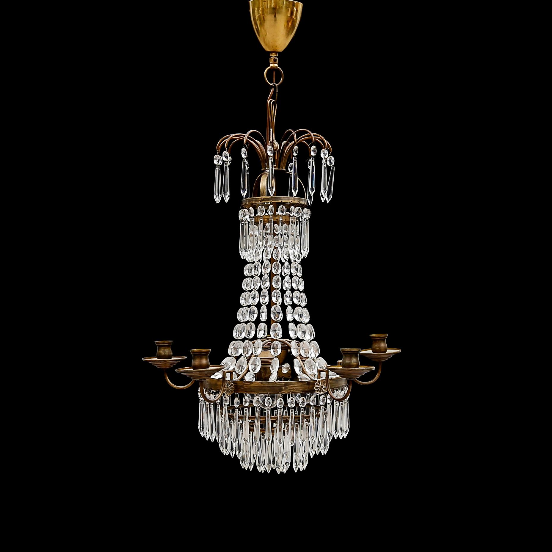 LJUSKRONA, 1900-talets mitt. Höjd 57 cm.