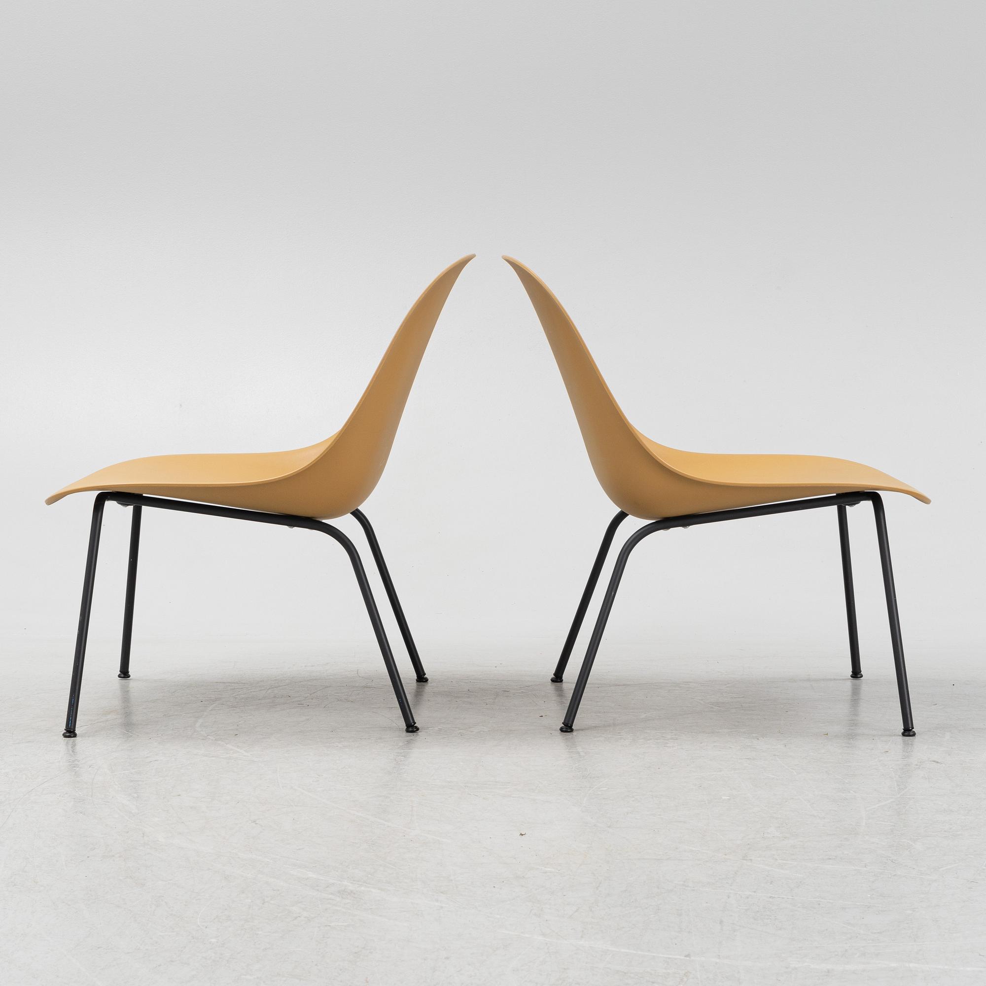 A pair of 'Fiber Lounge Chair' chairs, Muuto, Denmark.