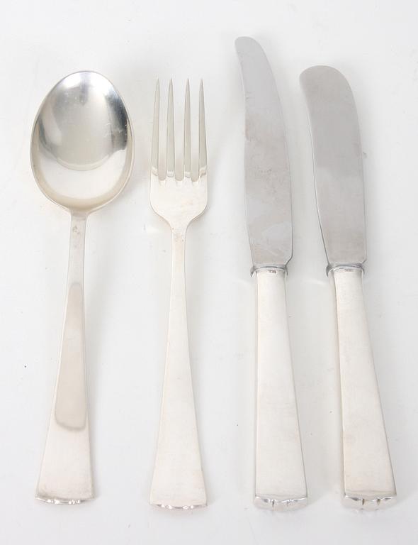 BESTICKSERVISDELAR, 22 st, silver.